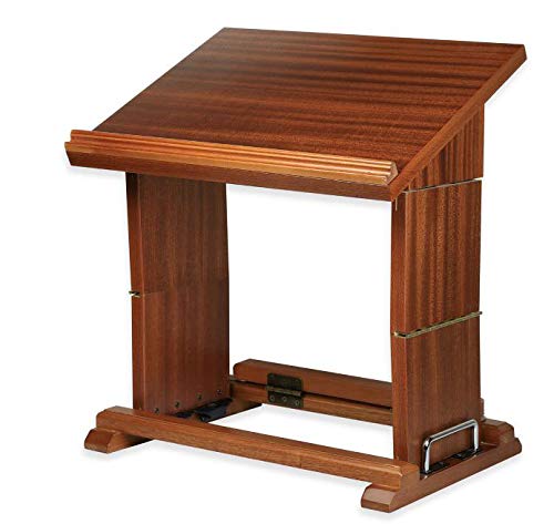 Adjustable Shul Shtender Mahogony Wood Book Stand Tabletop or Podium Stand