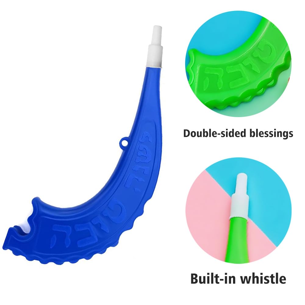 ZLIXING Rosh Hashanah Gifts Kids Shofar Rams Horn Rosh Hashanah Decorations