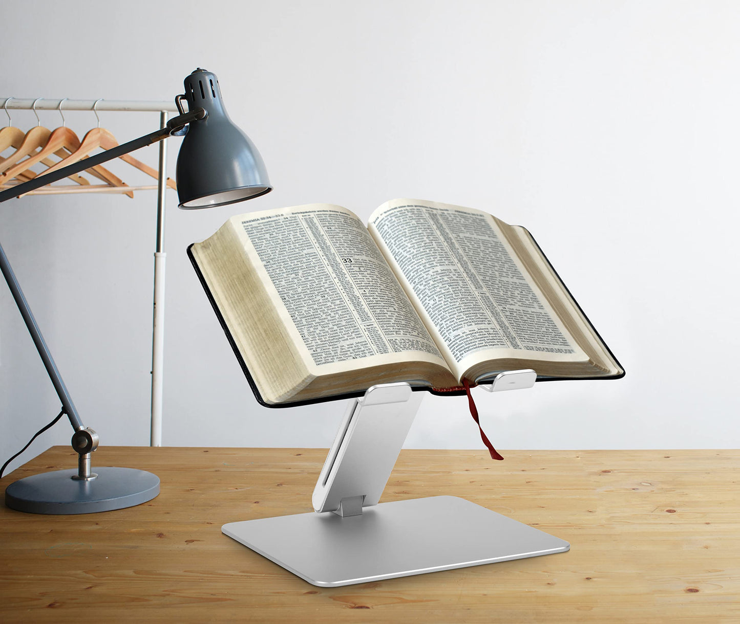 Ner Mitzvah Tabletop Shtender - Folding Book Stand - Sit or Stand Shtender and Book Holder- for Comfortable Davening