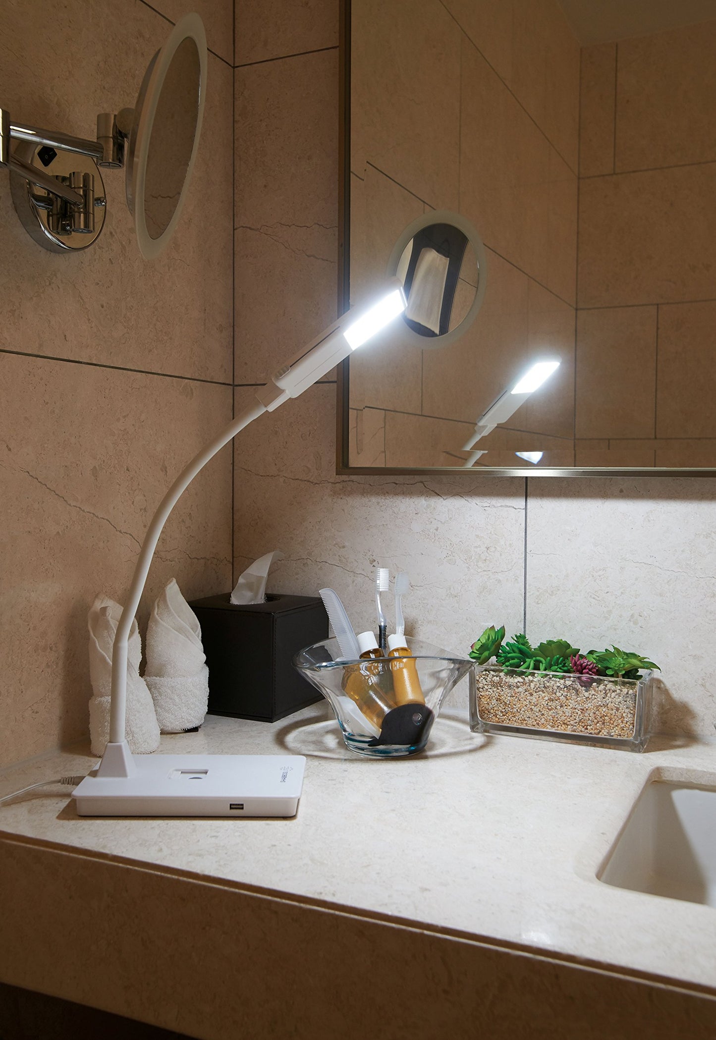SHABBOSLITE® LED Table Lamp White