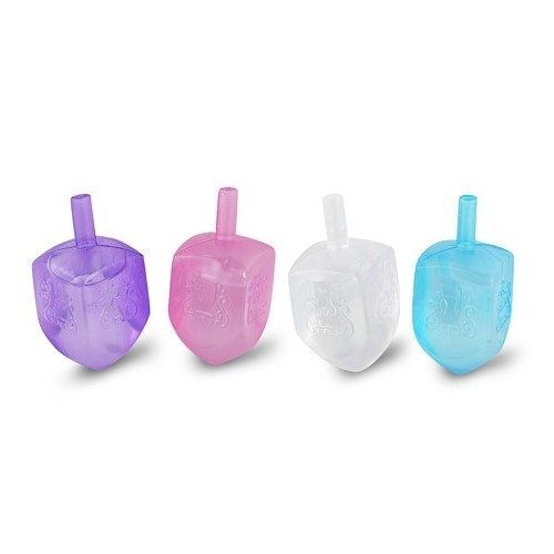The Kosher Cook Dreidel Shaped Reusable Ice Cubes, Food Grade Freezer Safe Silicone Ice Cube, Hanukkah Ice Cubes Reusable (Pack of 8)