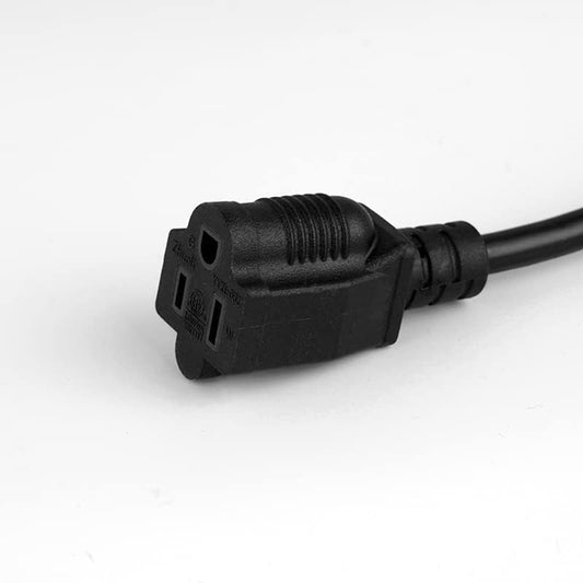 50ft 16 SJTW AWG Heavy Duty Power Cord 3 Prong Extension Cord, NEMA 5-15P to NEMA 5-15R, Power Cable for Indoor and Outdoor Use, ETL Listed