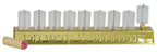 Ner Mitzvah Hanukkah Oil Wall Menorah with Plastic Cups, On The Go Travel Menora Set, Fits All Standard - Chanukah Oil Cups and Large Candles - Gold