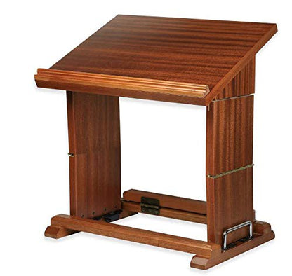 Adjustable Shul Shtender Mahogony Wood Book Stand Tabletop or Podium Stand