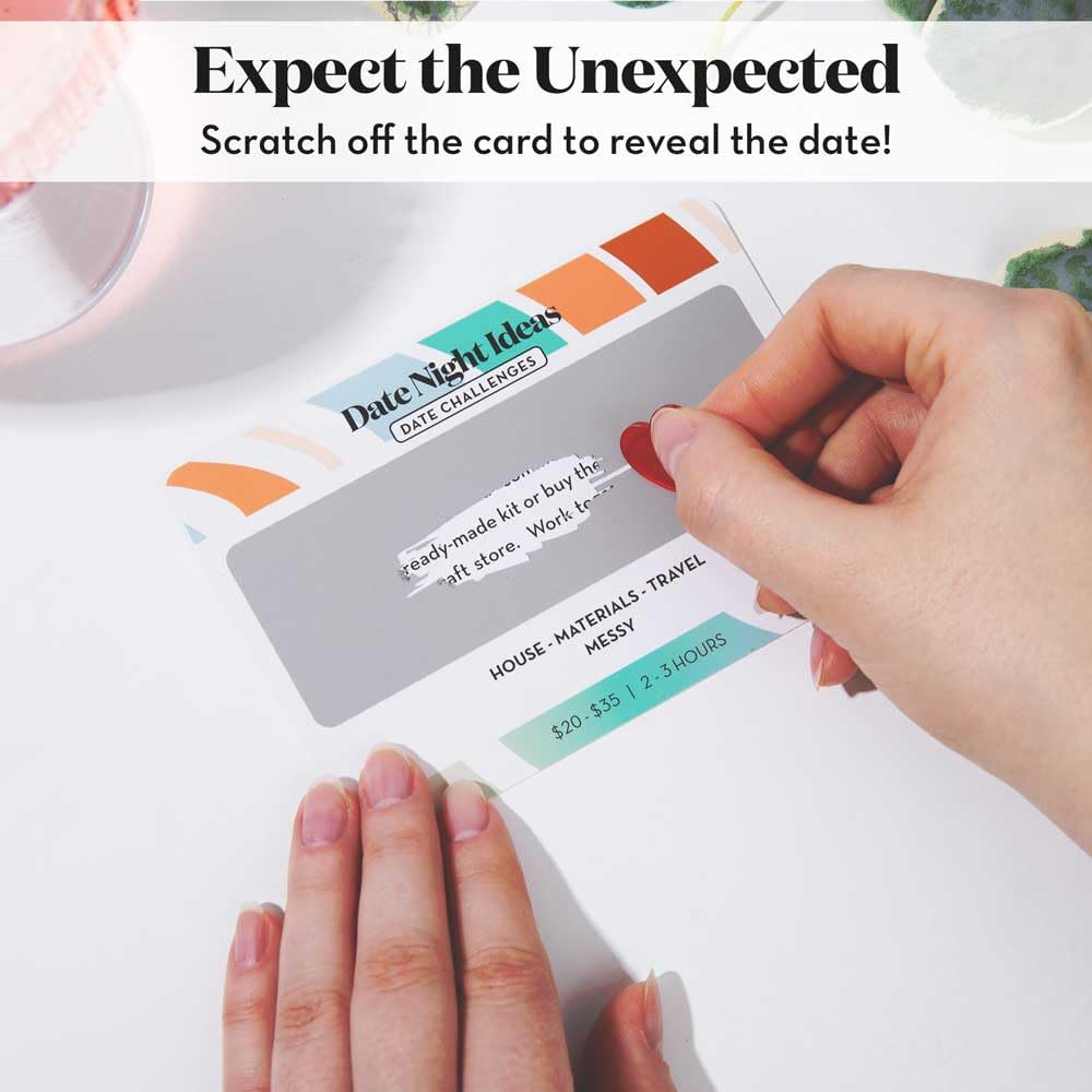 Romantic & Fun Scratch Off Date Night Ideas Card Game