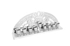 Shalhevet Light Steel Menorah Chanukah Design (Bronze Lion)