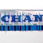 Happy Chanukah Hologram Banner - With Fringes, 5 Feet Long