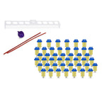 Vehaer 44 Prefilled Cups, 1.45 Burn, Hanukkah, Chanukah Oil, Olive Oil Ready to Use, Fits Most Menorah, FIts Candle Menorahs (Liquid Oil Small)