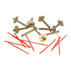 Shalhevet Light Chanukah Shabbat Wonder Wick Holder Set – 9 Medium Holders and 50 Wax Coated Red Cotton Wicks, Make Your Own Candle Sits in Full Oil Cup