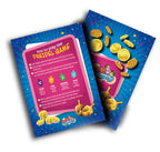 Izzy 'n' Dizzy Hanukkah Dreidels, Blue and White Wooden, Hand Painted, Game Instructions Included - Bulk (Pack of 30) - Medium