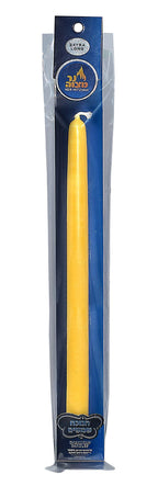 Ner Mitzvah Hanukkah Beeswax Shammash Candle - Chanukah Shammasim - Extra Long - 330 mm Tall x 22 mm Thick - All Natural, 100% Pure Unscented Bee Wax Candle