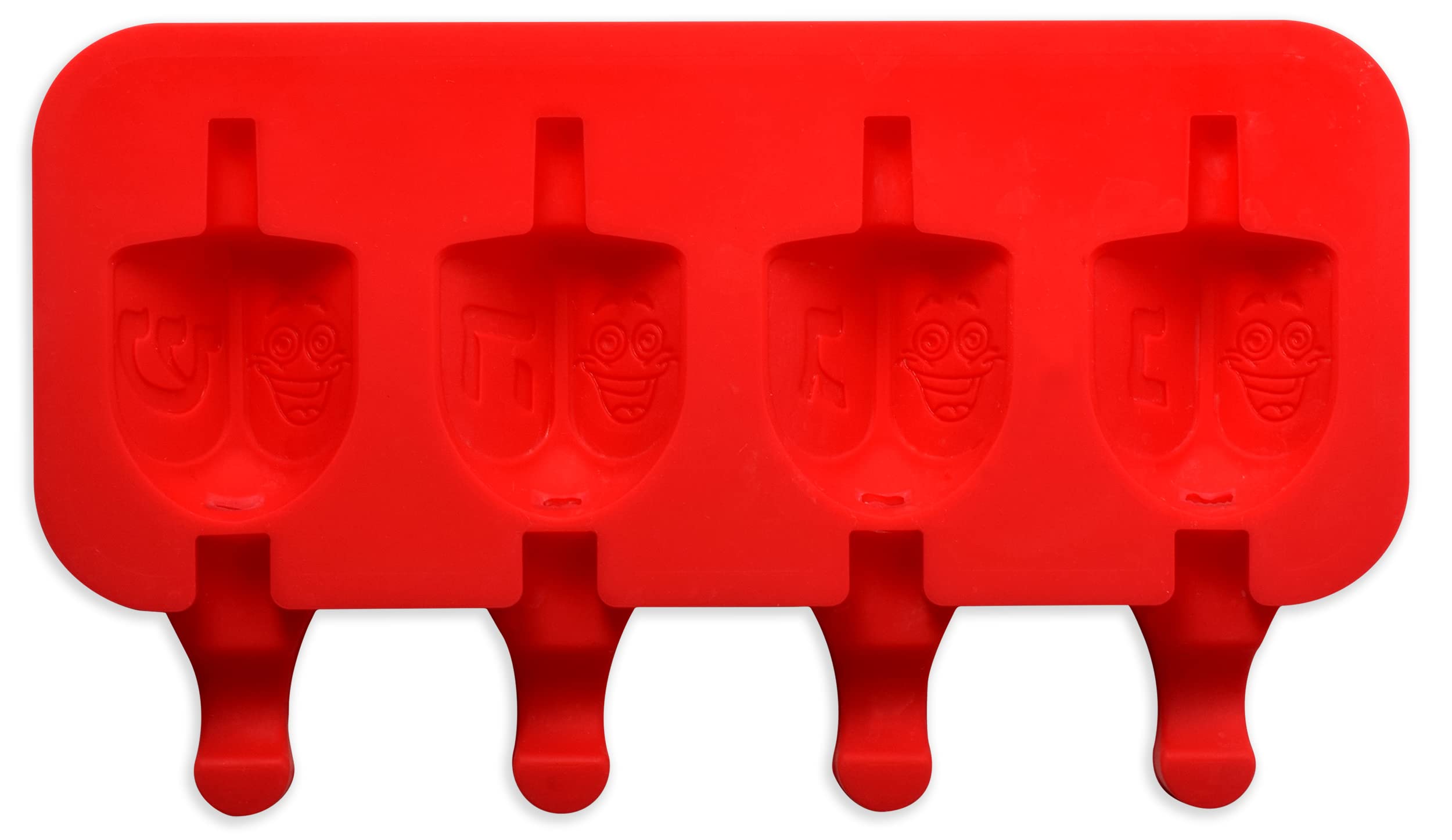 Dreidel Shaped Silicone Popsicle Molds for Freezing, Candy, Ice Cubes, Chocolate and More - Chanukah Dreidel Silicone Ice Mold - The Kosher Cook