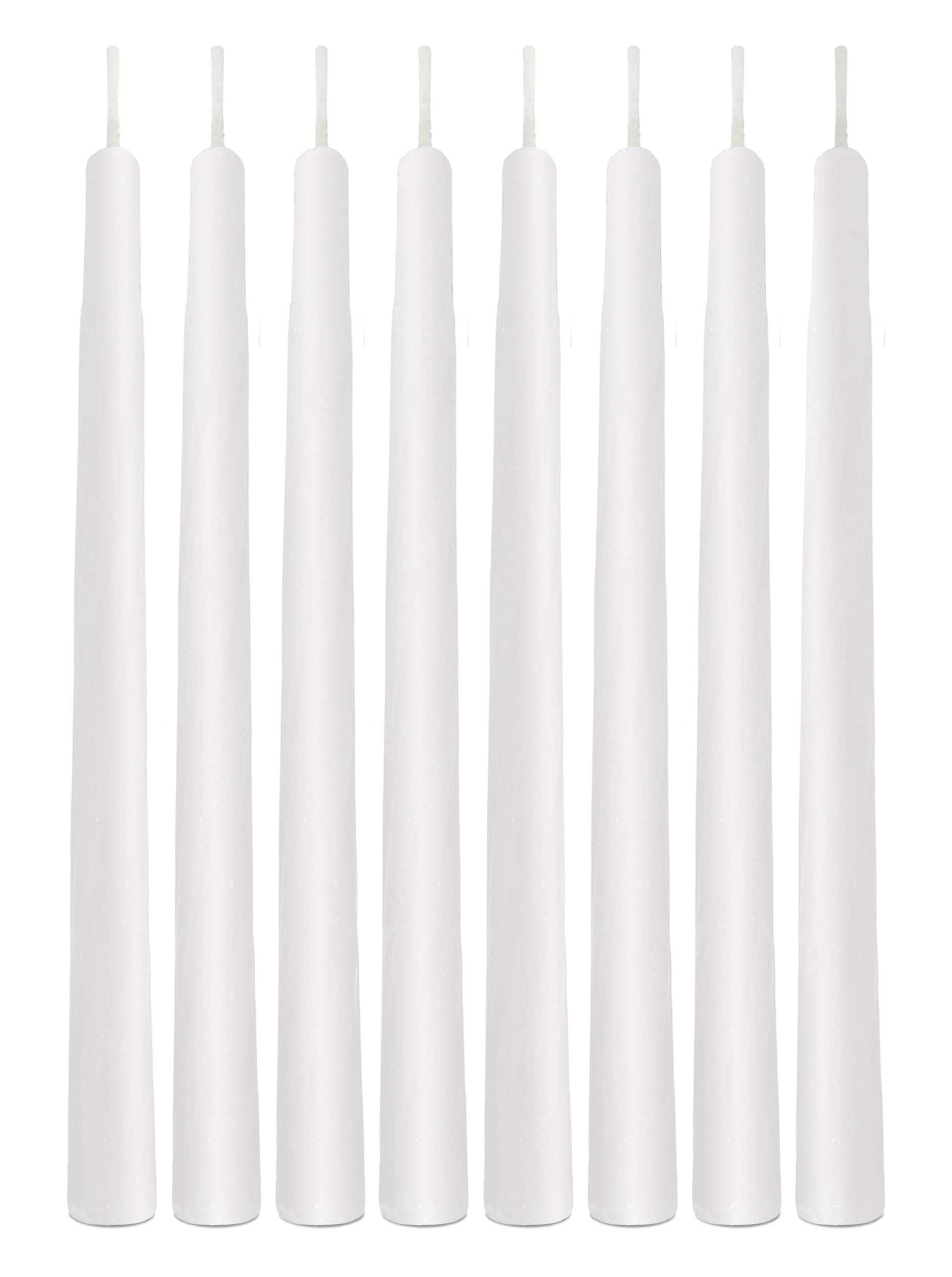 Ner Mitzvah White Chanukah Candles - Standard Size Fits Most Menorahs - Premium Quality Wax - 44 Count for All 8 Nights of Hanukkah.