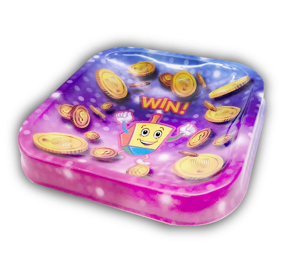 Hanukkah Dreidels - Multi Color Plastic Dreidel - 10 Pack Medium