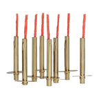 Shalhevet Light Chanukah Shabbat Wonder Wick Holder Set – 9 Medium Holders and 50 Wax Coated Red Cotton Wicks, Make Your Own Candle Sits in Full Oil Cup