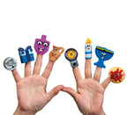 Rite Lite Chanukah Vinyl Finger Puppets For Story Time, Education, Bath Time, and Hanukkah Party Favors Hanukkah Toys Hanukkah Gift