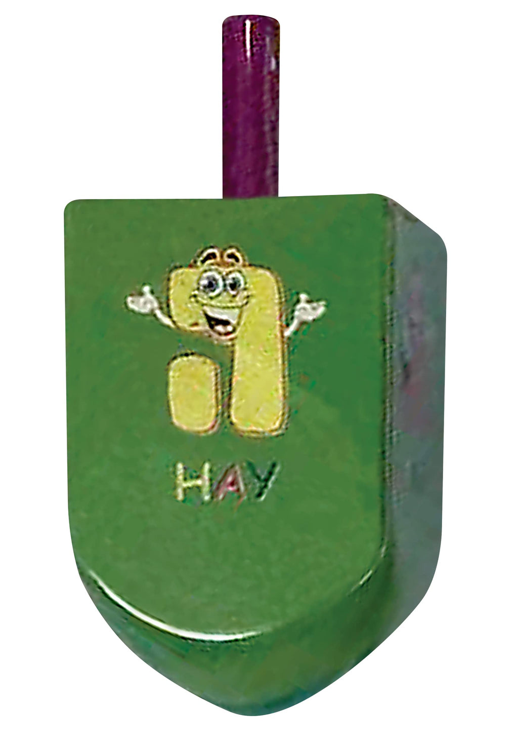 Izzy 'n' Dizzy Hanukkah Dreidels - Extra Large Character Print Wooden Dreidel - 2 Pack
