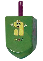 Izzy 'n' Dizzy Hanukkah Dreidels - Extra Large Character Print Wooden Dreidel - 2 Pack