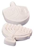 Izzy 'n' Dizzy DIY Pottery Painting Kit for Kids - Chanukah Plaster Kit - Dreidel & Menorah Plaster Painting Kit - Chanukah Kids Arts and Crafts & Hanukkah Gifts for Kids