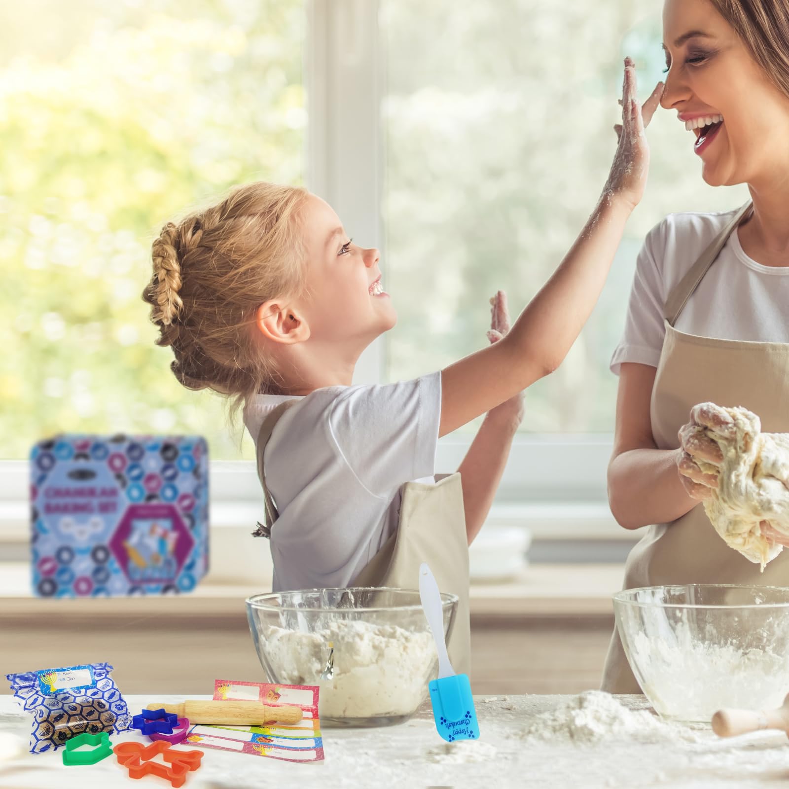 Rite Lite Chanukah Baking Set in Collectible Tin Hannukah