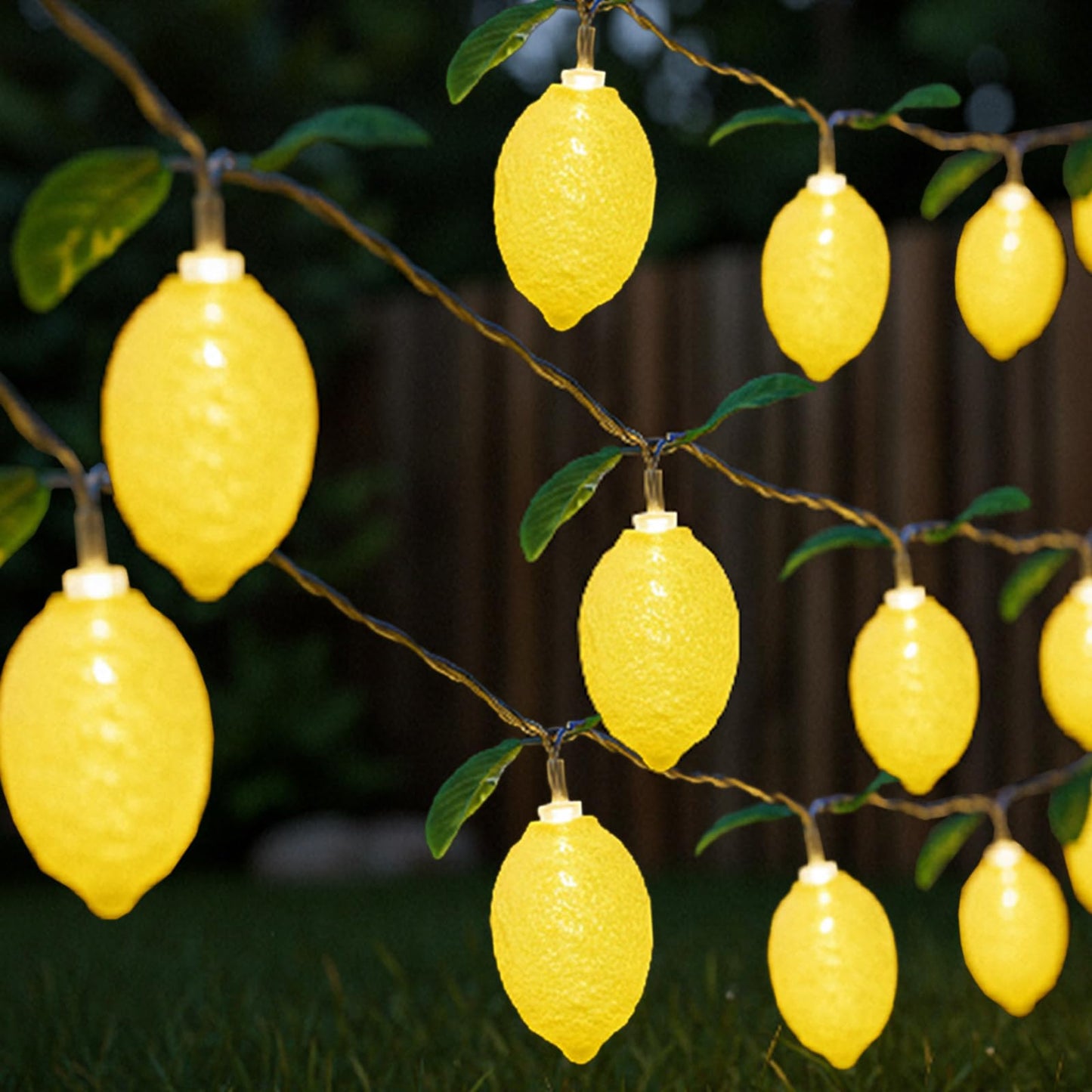 1 Pcs Sukkot 3D Etrog LED String Lights Battery Operated Light String 9.8ft 20leds Etrog Light Bulbs with Branches Leaves Fairy Lights Sukkot Decorations for Sukkah Garden Party Decorations