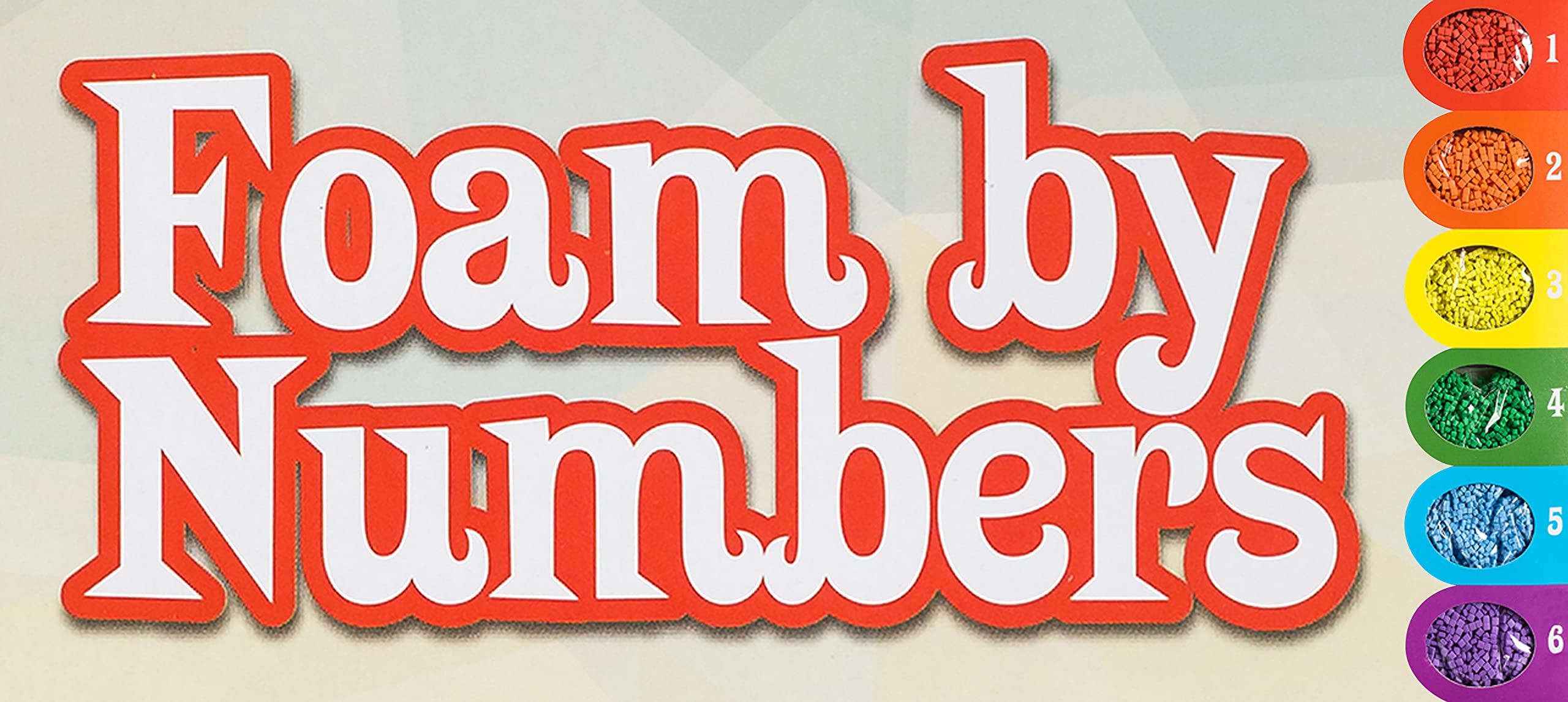 Izzy 'n' Dizzy Chanukah Foam by Numbers Kit - 6 Bags of Foam, Adhesive Poster Template - 8 x 12 - Hanukah Arts and Crafts - Gifts and Games