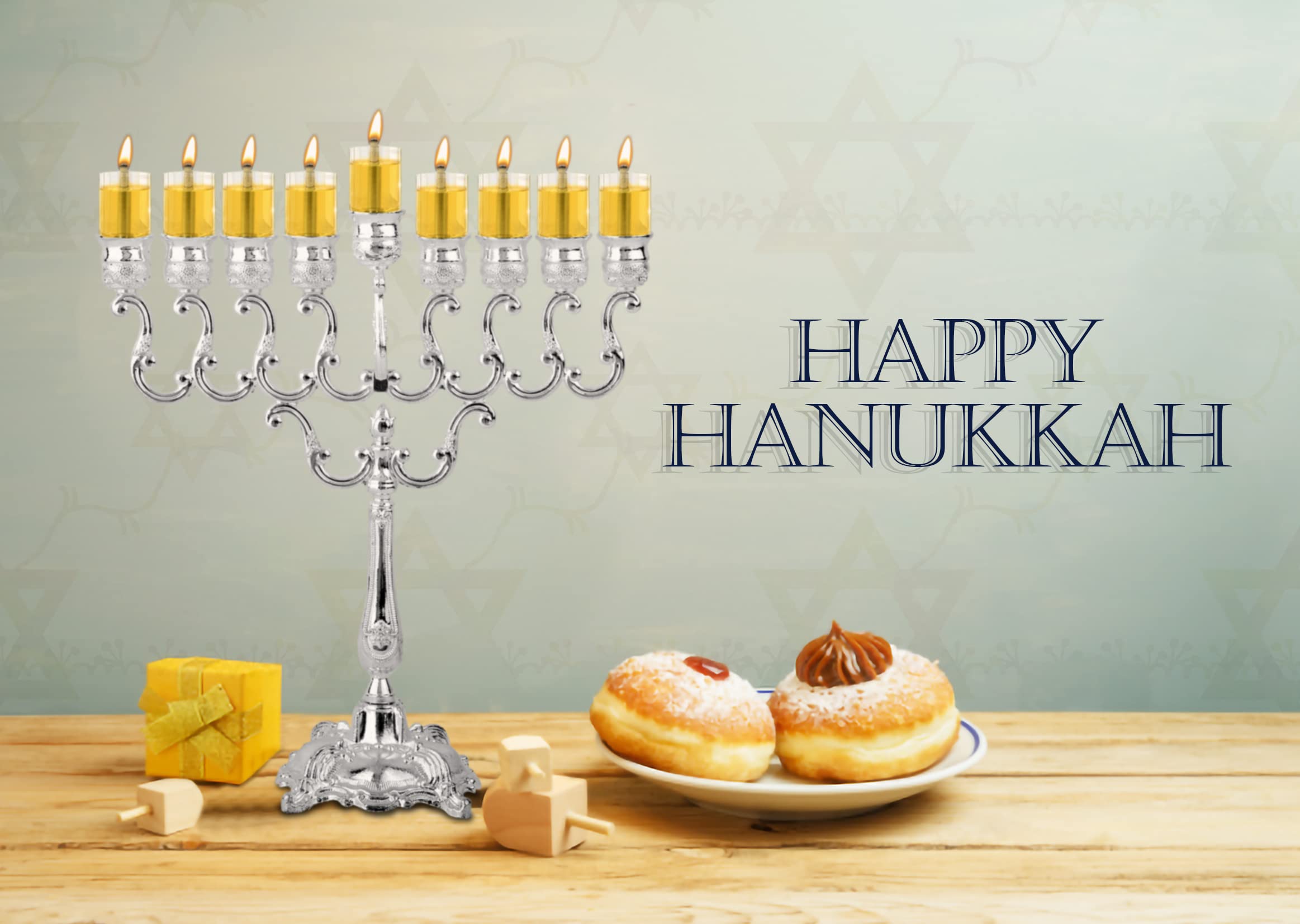 Ner Mitzvah Chanukah Menorah Oil Glass Cups - Glass Oil Insert Cups for Menorahs - #7 (9 Pack)