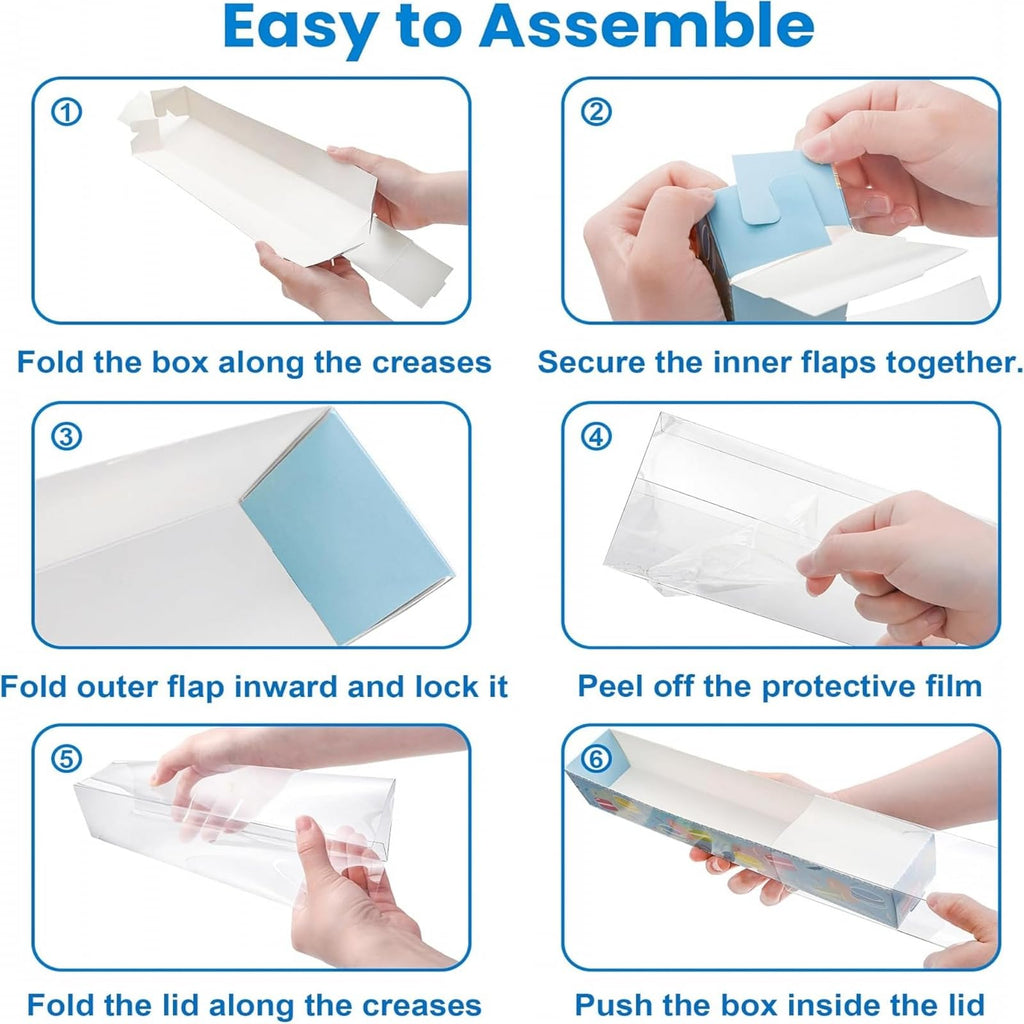 20Pack 12x2.25x2 Inches Long Box for Cocoa Bombs, Cookies, Truffle, Cake Ball