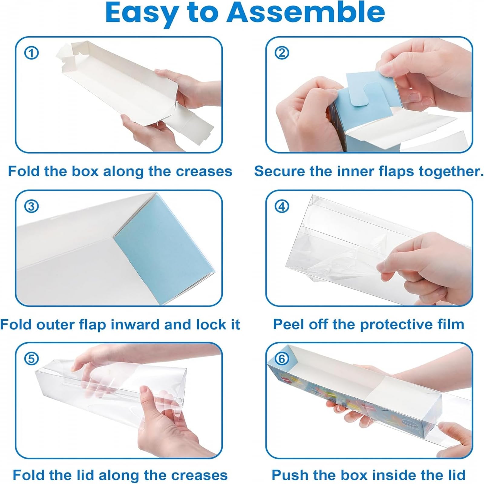 20Pack 12x2.25x2 Inches Long Box for Cocoa Bombs, Cookies, Truffle, Cake Ball