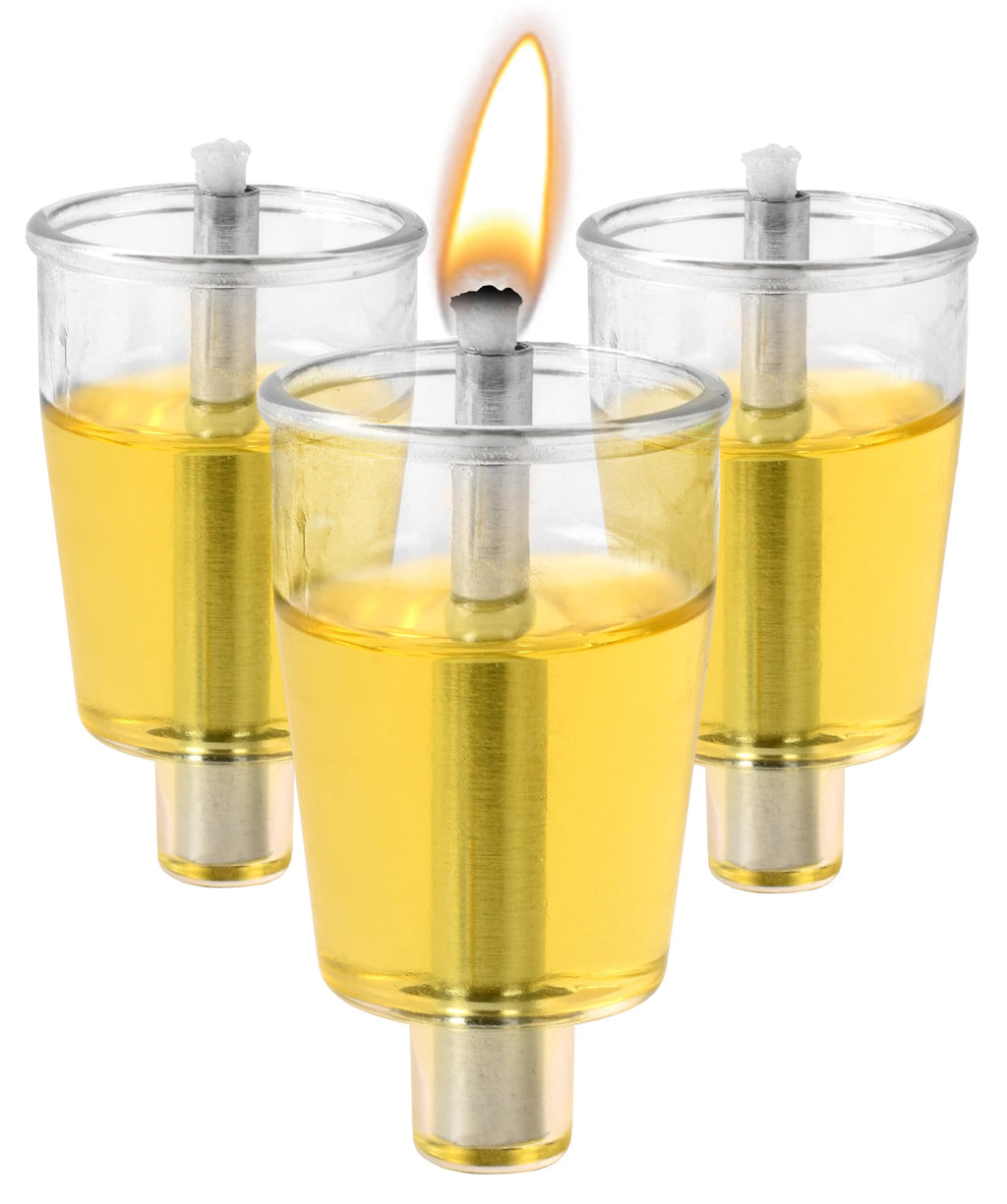 OHR CANDLES Pre - Filled Menorah Oil Cup Candles, Hanukkah Candles EZ Lights, Jelled 100% Olive Oil with Cotton Wick in Plastic Cup, Medium (Pack of 44) - Burns Approx, 1/2 Hrs