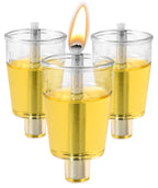 OHR CANDLES Pre - Filled Menorah Oil Cup Candles, Hanukkah Candles EZ Lights, Jelled 100% Olive Oil with Cotton Wick in Plastic Cup, Medium (Pack of 44) - Burns Approx, 1/2 Hrs