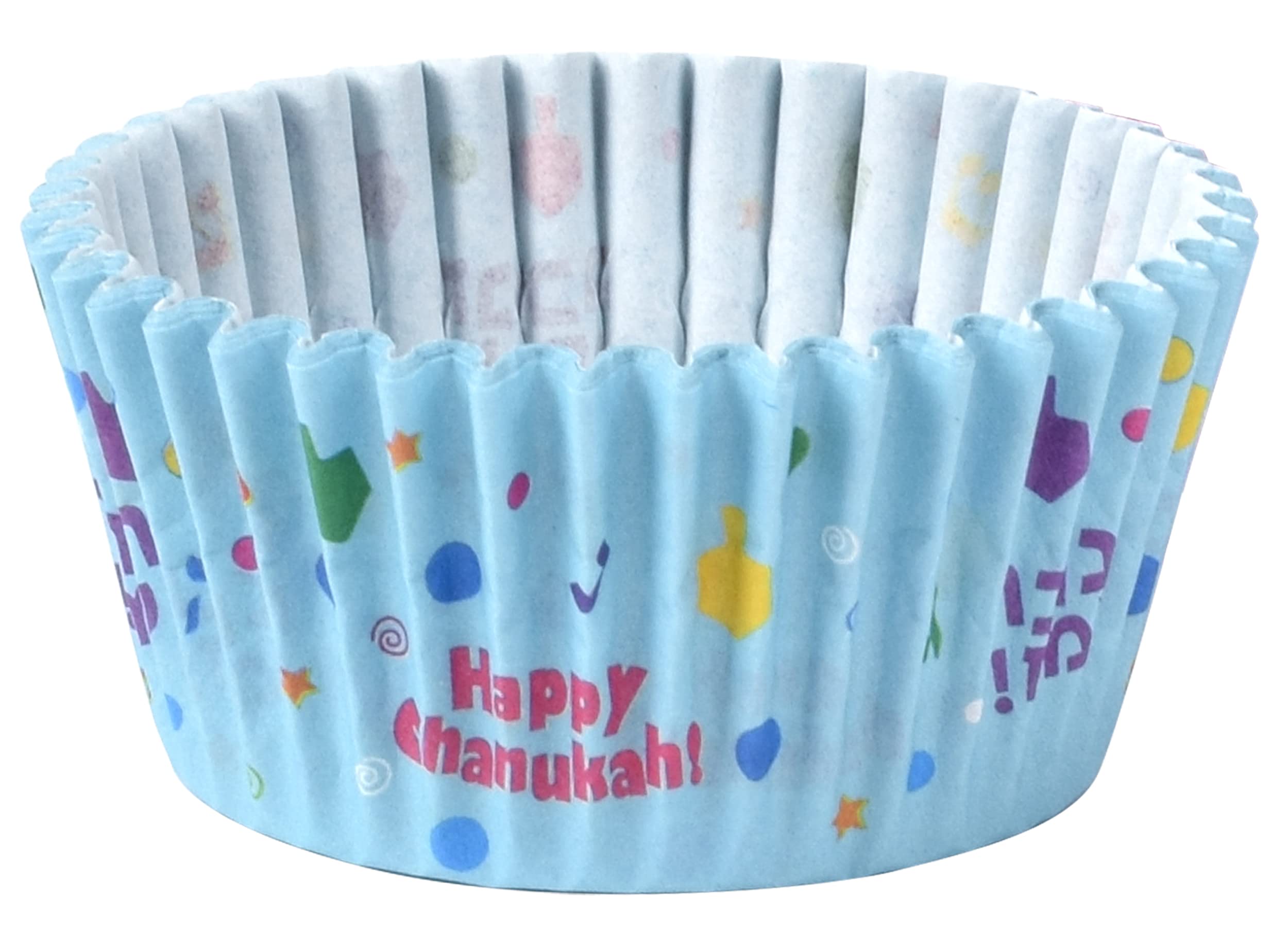 Izzy 'n' Dizzy Hanukkah Cupcake Liners, Chanukah Themed Party Supplies (Pack of 25)