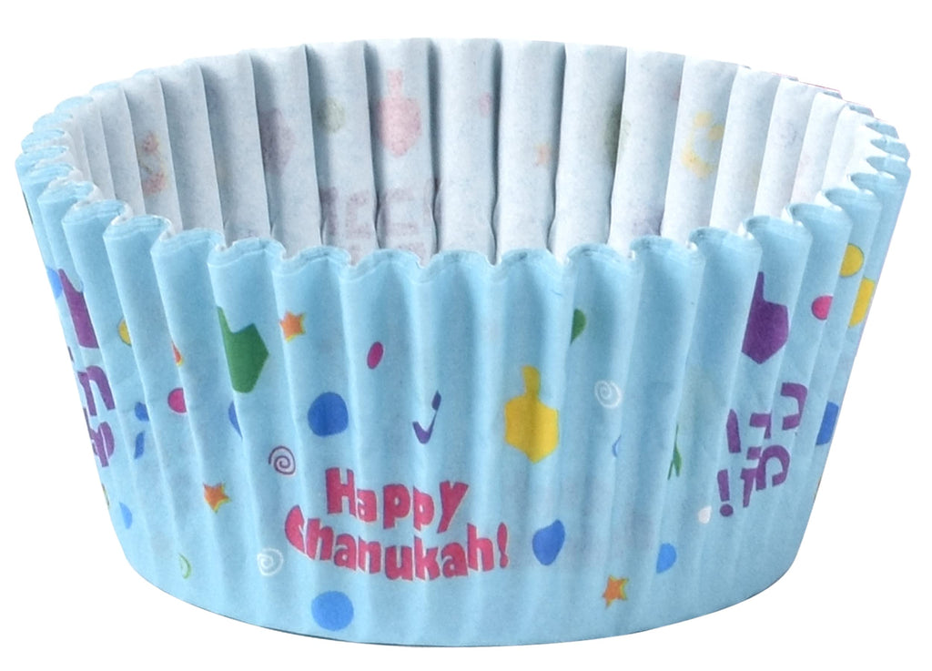 Izzy 'n' Dizzy Hanukkah Cupcake Liners, Chanukah Themed Party Supplies (Pack of 50)