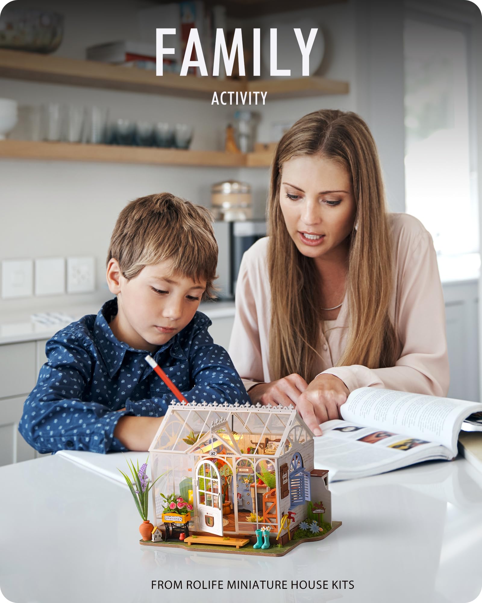 Wowood DIY Miniature House Kit Dreamy Garden House,