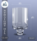 Ner Mitzvah Chanukah Menorah Oil Glass Cups - Glass Oil Insert Cups for Menorahs - #7 (9 Pack)