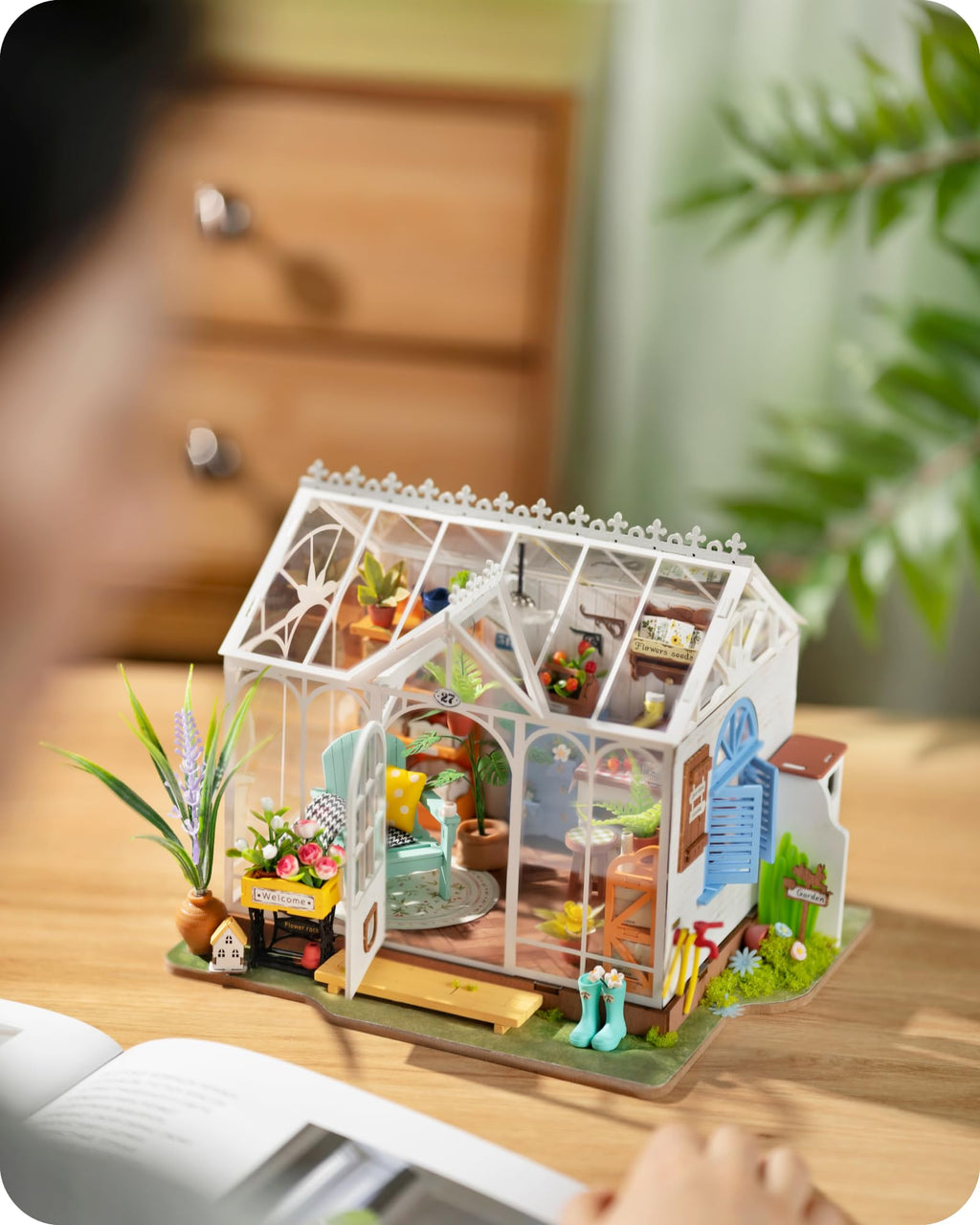 Wowood DIY Miniature House Kit Dreamy Garden House,