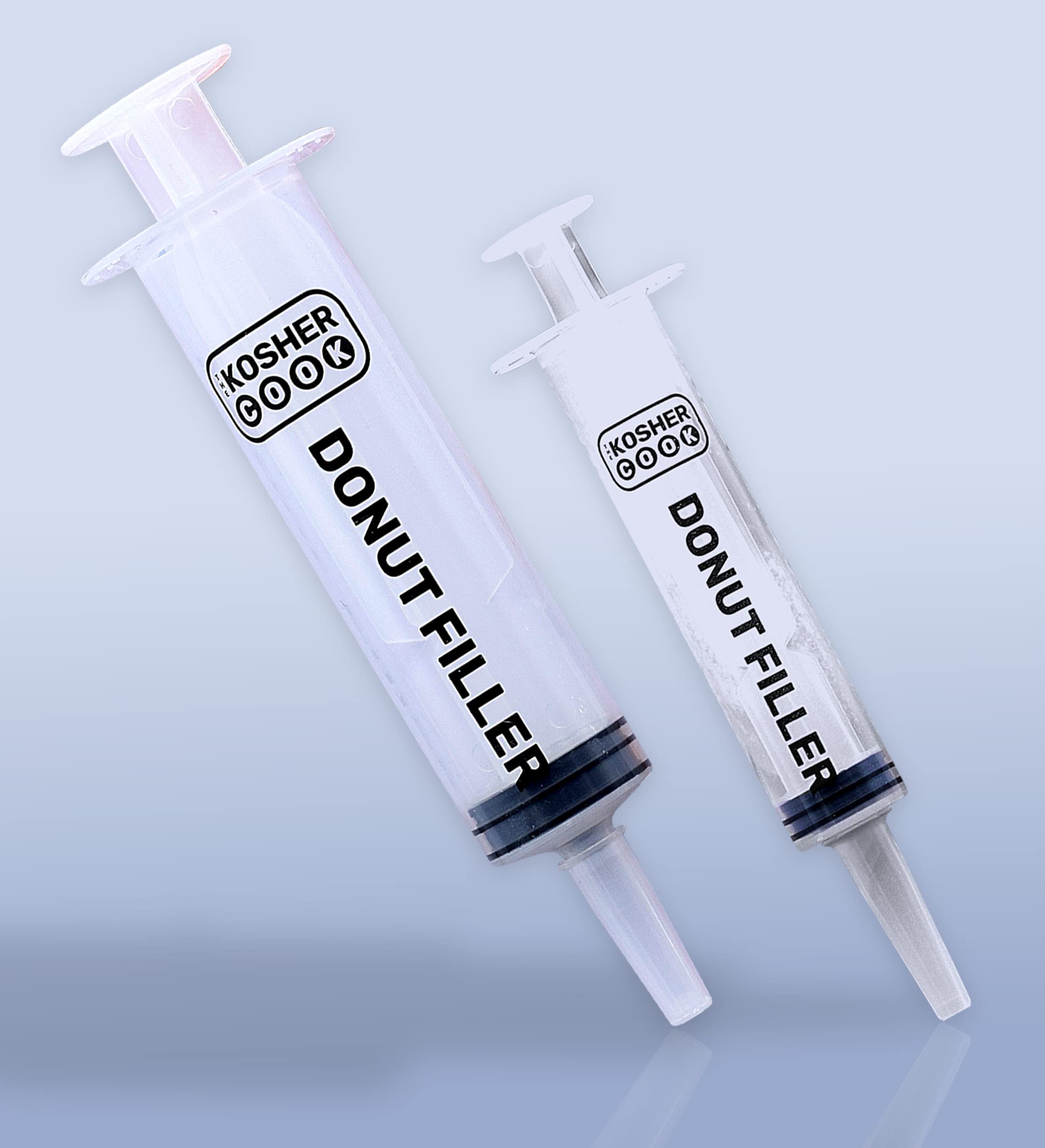 The Kosher Cook Set of 2 Donut Filling Injector - Kitchen Tools Pastry Injector - Plastic Durable Food Injector Syringe