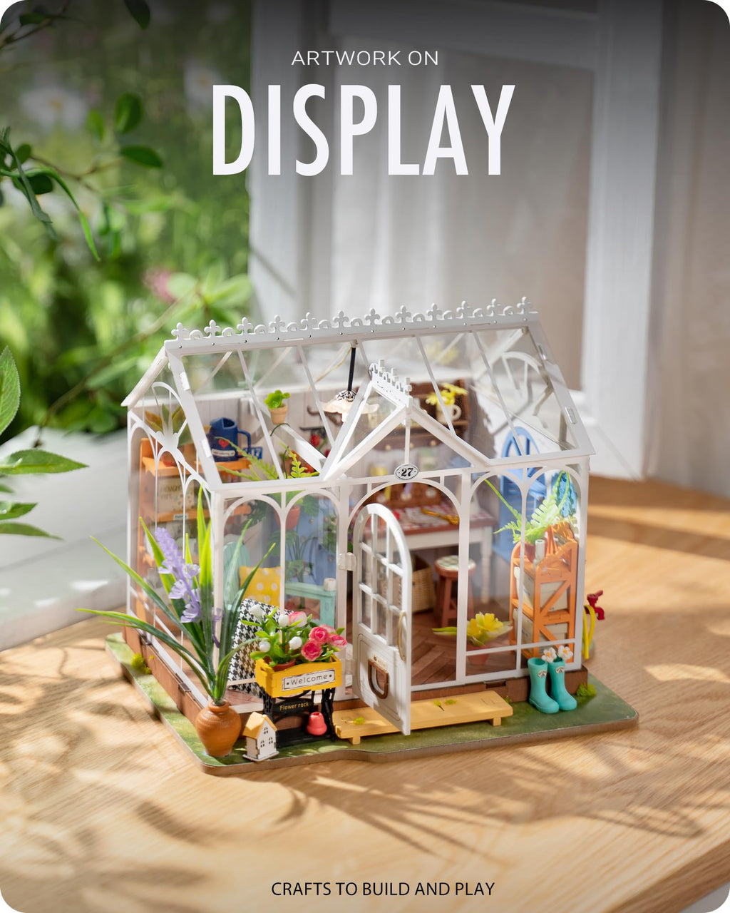 Wowood DIY Miniature House Kit Dreamy Garden House,