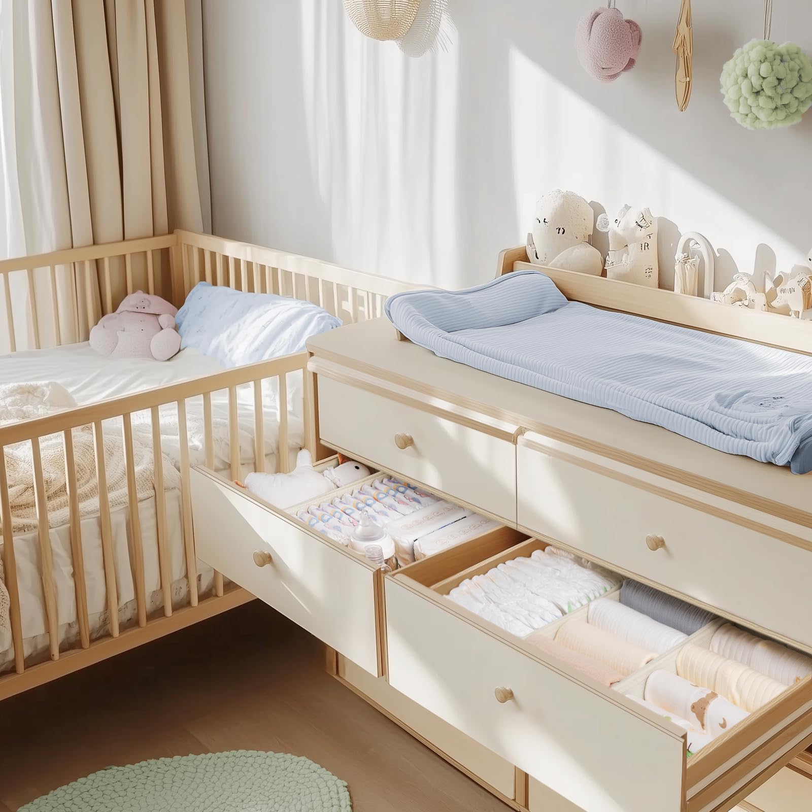 Criusia Drawer Organizer Clothes, 24 Pack