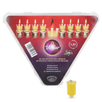 Vehaer 44 Gelled Prefilled Cups, Hanukkah, 2.5 Hour Burn, Chanukah Olive Oil, Ready to Use, Fits Most Menorah (Gelled Medium)