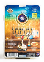 SHALHEVET LIGHT Vehaer 44 Prefilled Cups, Hanukkah, Chanukah Olive Oil Ready to Use, Fits Most Menorah (Color Liquid Oil 2:30 HR, Medium)