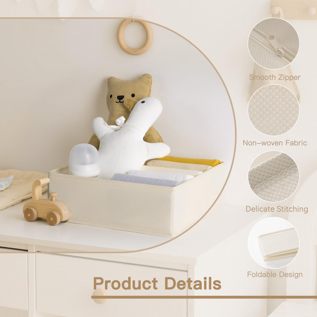 Criusia Drawer Organizer Clothes, 24 Pack