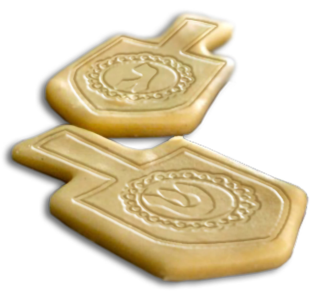 The Kosher Cook Hanukkah Cookie Cutters and Stamp Set, Plastic Chanukah Cookie Cutters and Stamping Kit, 6 Piece Set