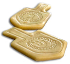 The Kosher Cook Hanukkah Cookie Cutters and Stamp Set, Plastic Chanukah Cookie Cutters and Stamping Kit, 6 Piece Set