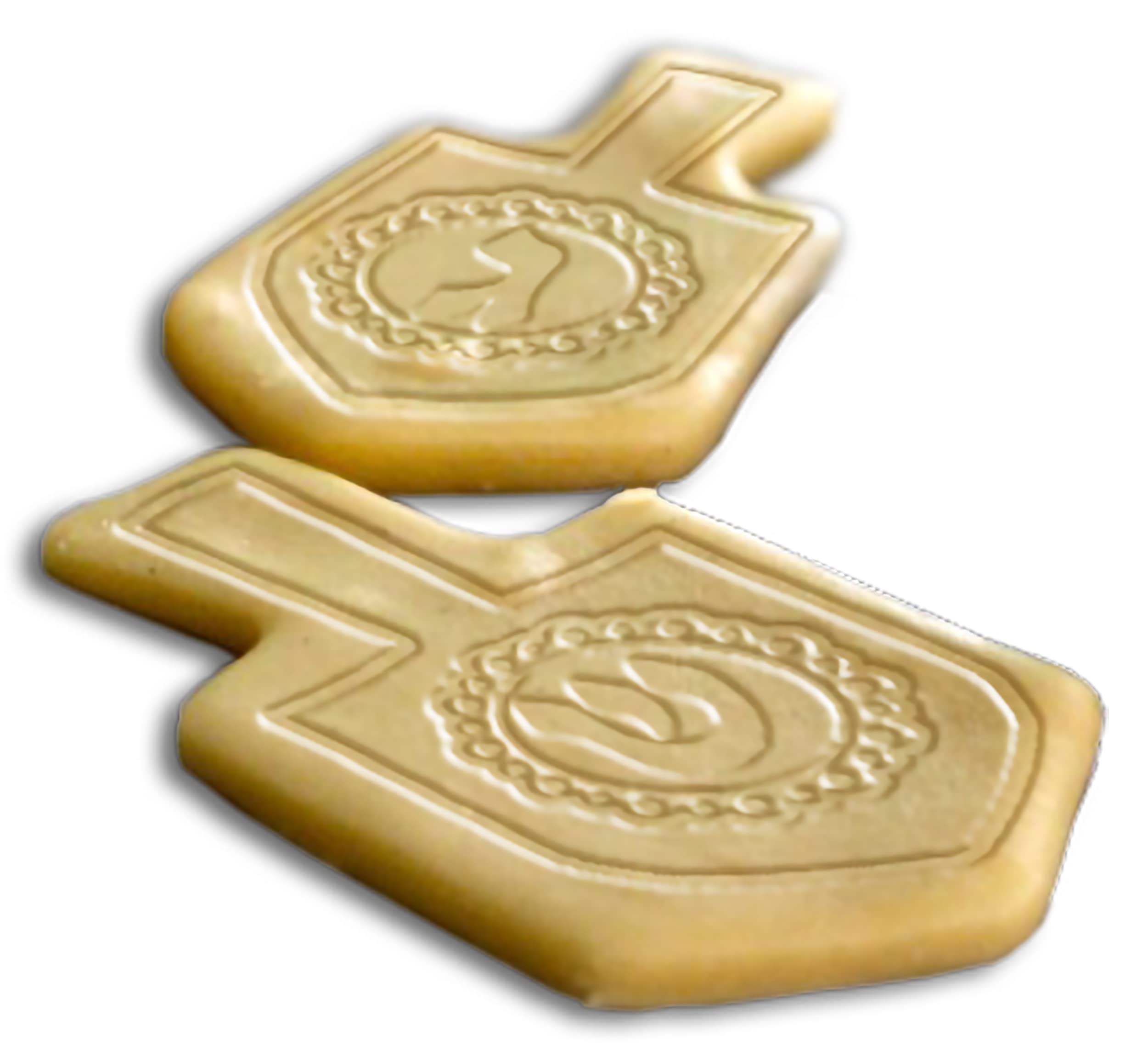 The Kosher Cook Hanukkah Cookie Cutters and Stamp Set, Plastic Chanukah Cookie Cutters and Stamping Kit, 6 Piece Set