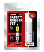 Ner Mitzvah Safety Rubber Set for Oil Candle Cups - 5 Layer - 9 Pack - for Hanukkah Menorah Oil Cups and Shabbos Candles in Canadlabras