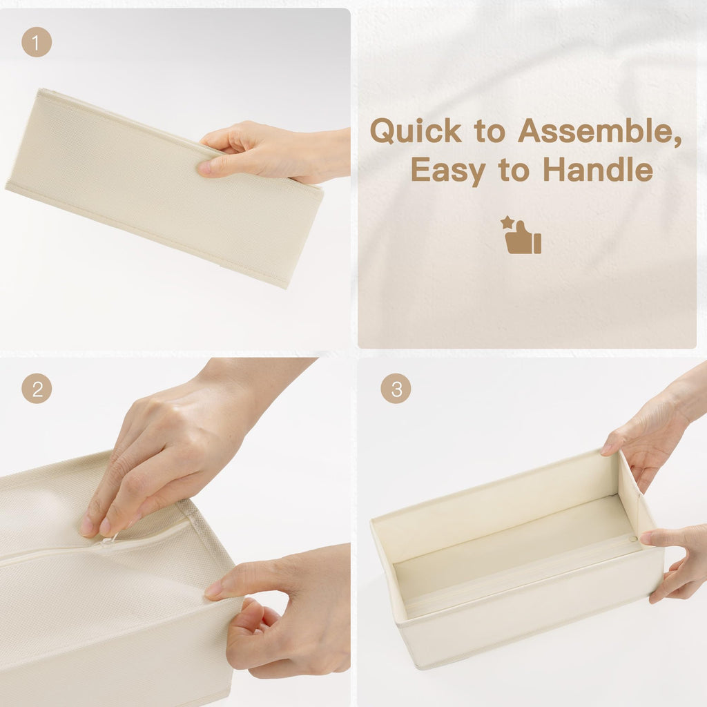 Criusia Drawer Organizer Clothes, 24 Pack