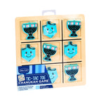 Rite Lite Hanukkah Tic Tac Toe Game - Jewish Board Game Wooden Display Chanukah Gifts for Kids Holiday Party Favors Judaism A Perfect Family-Friendly Party Game Fun & Educational Festival of Lights