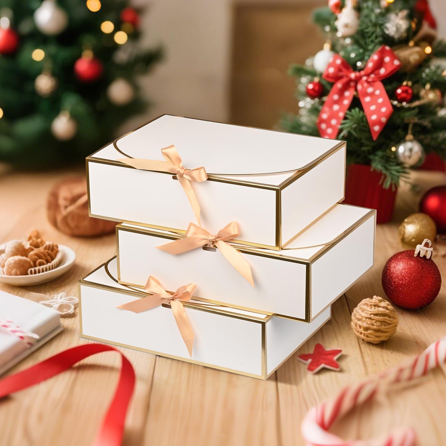 10 Pack Large Gift Boxes with Lids, 12.6x9.8x3.1