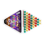 Vehaer 44 Prefilled Cups, Hanukkah, Chanukah Olive Oil, Ready to Use, Fits Most Menorah (Colored Gelled Small)